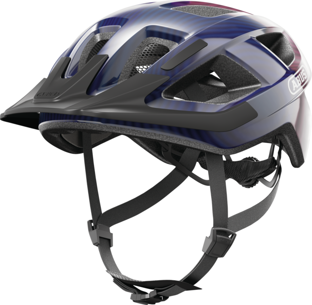 ABUS Aduro 3.0 Bukósisak Elektromos Rollerhez - Purple Waves