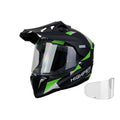 Highper X Enduro Bukósisak Elektromos Rollerhez - Fekete-Zöld
