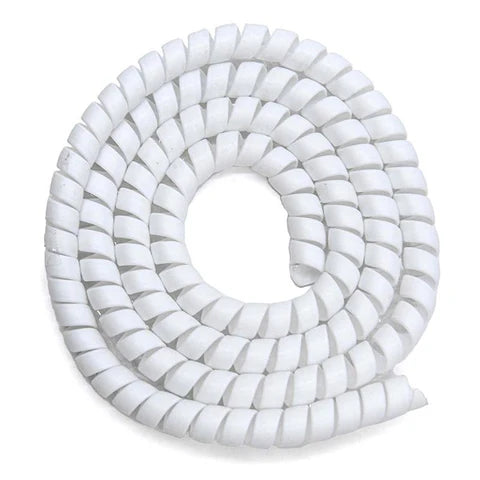 Kábel Kötegelő Spirál (fehér, 110 cm)