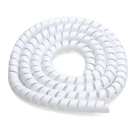 Kábel Kötegelő Spirál (fehér, 110 cm)