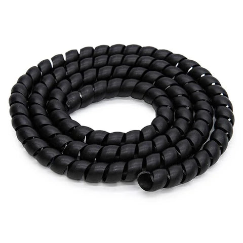 Kábel Kötegelő Spirál (fekete, 110 cm)