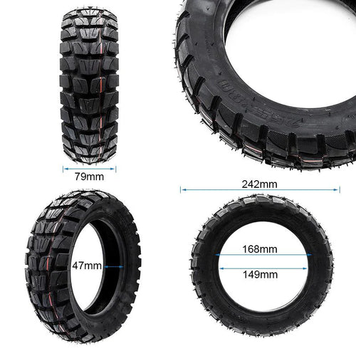 10x3-6 (255x80 / 80/65-6) Elektromos Roller Külső Gumi - Terepmintás (Off-Road)