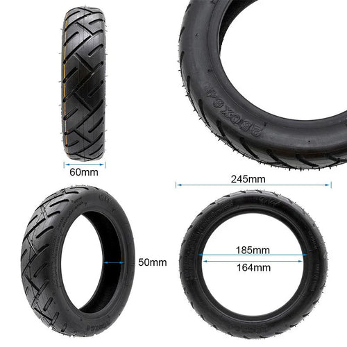 250x64-6,5 Elektromos Roller Külső Gumi - Utcai, Belső Nélküli (Tubeless)