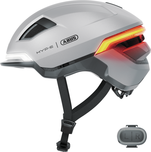 ABUS HYP-E Bukósisak Elektromos Rollerhez - Gleam Silver