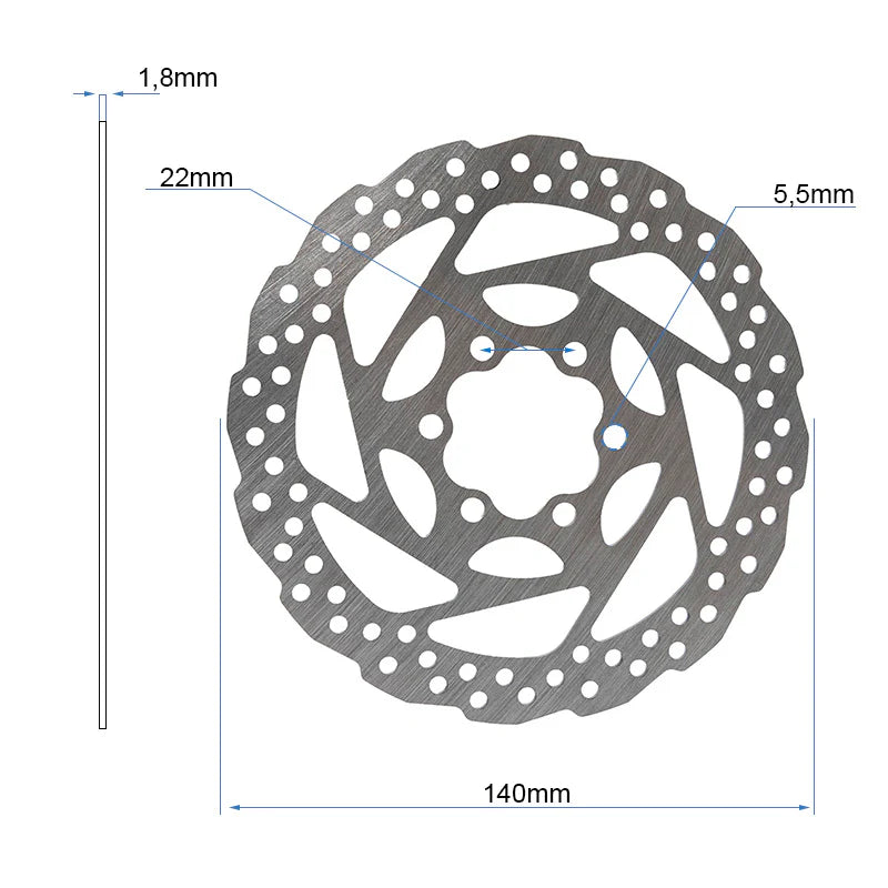 Féktárcsa (140 mm, Type B)