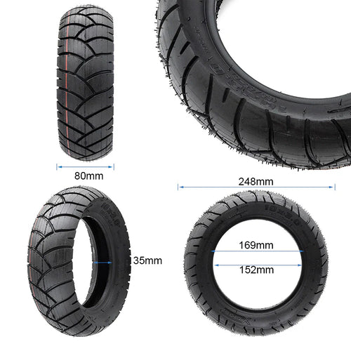 10x3-6 (255x80 / 80/65-6) Elektromos Roller Külső Gumi - Utcai