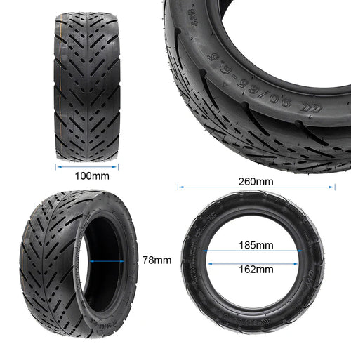 90/65-6,5 (11x3,5-6,5) Elektromos Roller Külső Gumi - Utcai, Belső Nélküli (Tubeless)