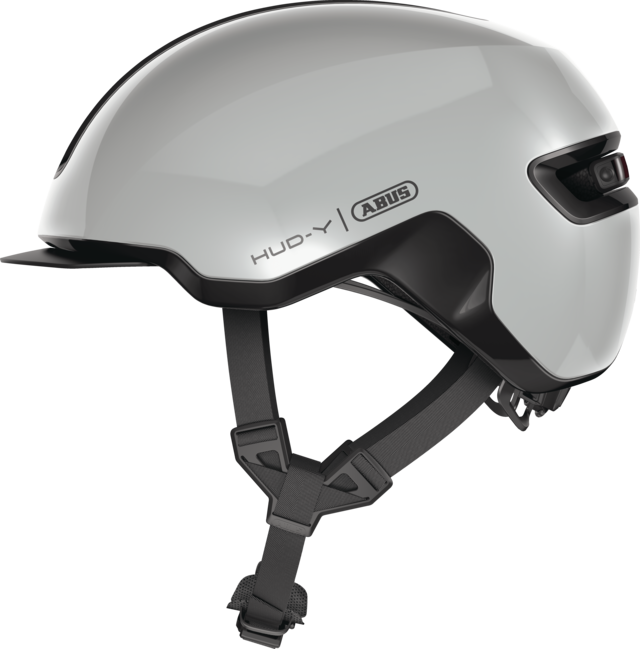 ABUS HUD-Y Bukósisak Elektromos Rollerhez - Gleam Silver
