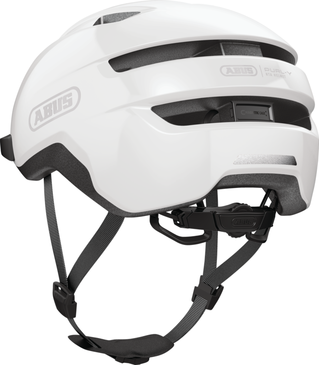 ABUS PURL-Y Bukósisak Elektromos Rollerhez - Shiny White