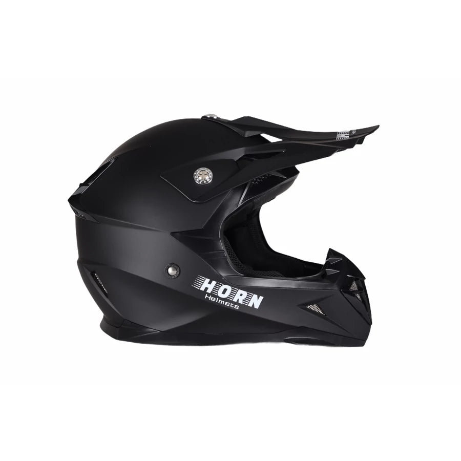 Horn H915 ATV Cross Bukósisak Elektromos Rollerhez - Matt Fekete