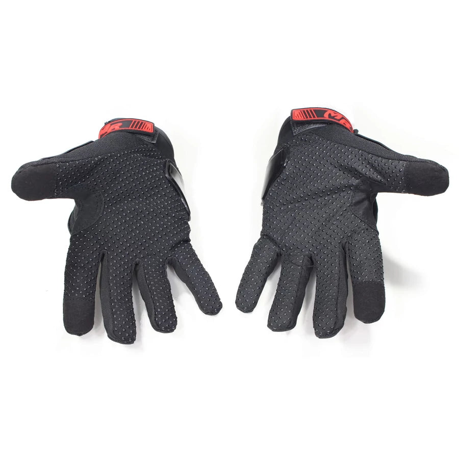 Protektoros Motoros Kesztyű (fekete-piros)