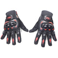 Protektoros Motoros Kesztyű (fekete-piros)