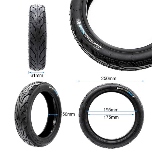 60/70-7 Elektromos Roller Külső Gumi Defekttűrő Géllel - Utcai, Belső Nélküli (Tubeless)