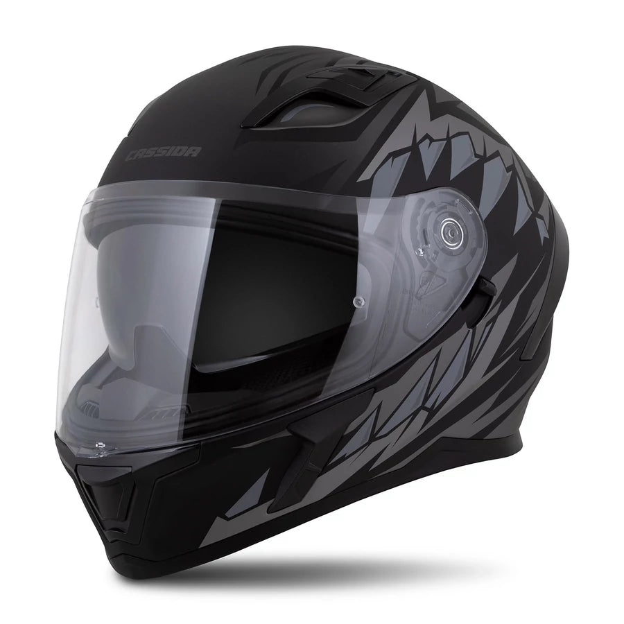 Cassida Orbit StriX Zárt Bukósisak Elektromos Rollerhez Matt Fekete-Szürke