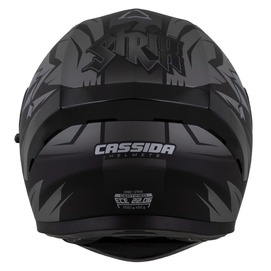 Cassida Orbit StriX Zárt Bukósisak Elektromos Rollerhez Matt Fekete-Szürke