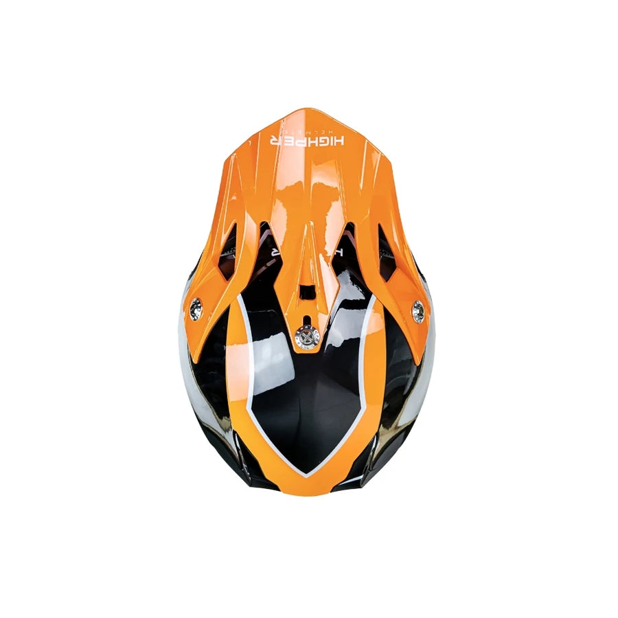 Highper X Cross Bukósisak Elektromos Rollerhez - Fekete-Naracssárga