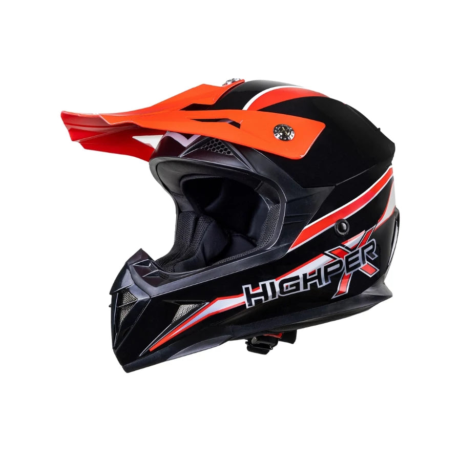 Highper X Cross Bukósisak Elektromos Rollerhez - Fekete-Piros