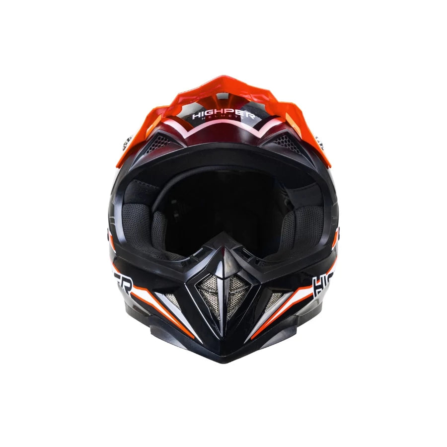 Highper X Cross Bukósisak Elektromos Rollerhez - Fekete-Piros
