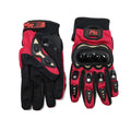 Protektoros Motoros Kesztyű (piros-fekete)