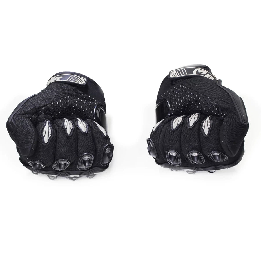 Protektoros Motoros Kesztyű (szürke-fekete)