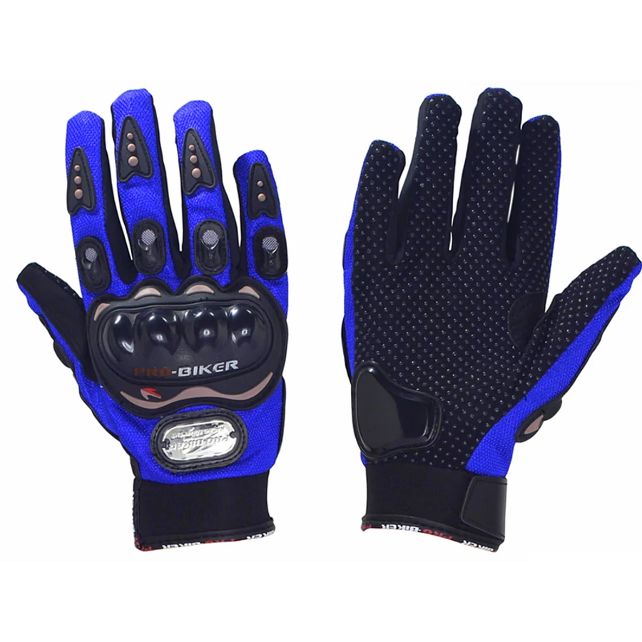 Protektoros Motoros Kesztyű (kék-fekete)