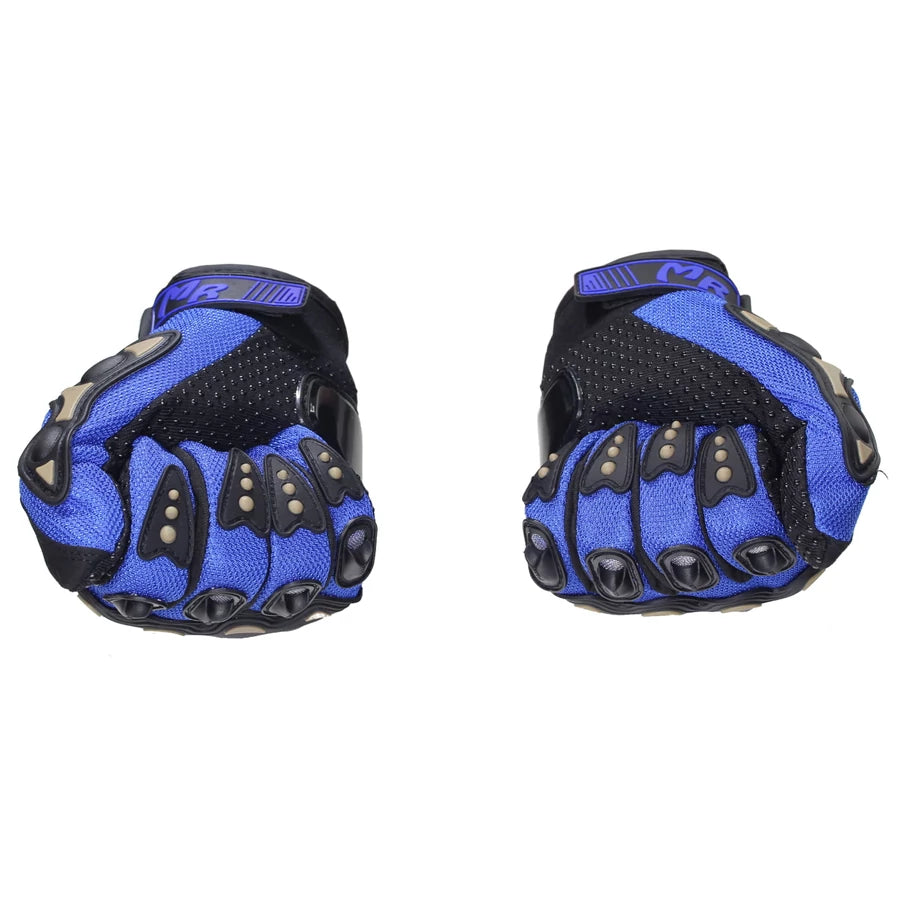 Protektoros Motoros Kesztyű (kék-fekete)